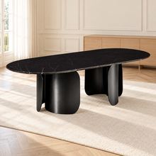 Twirl Black Dining Table-200 Cm