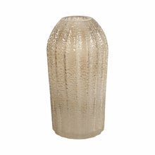12" CAVIAR LARGE ARTISAN BLOWN GLASS VASE