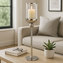 29" Carlisle Large Silver Floor Hurricane