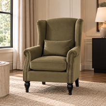 Saddle Green Accent Chair