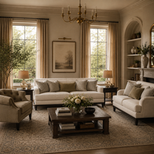 Romanian Key Beige Living Room Set