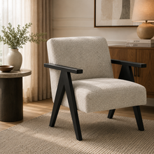 Cletus Off White Accent Chair