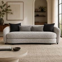 Jamie Grey Boucle Sofa (232cm)