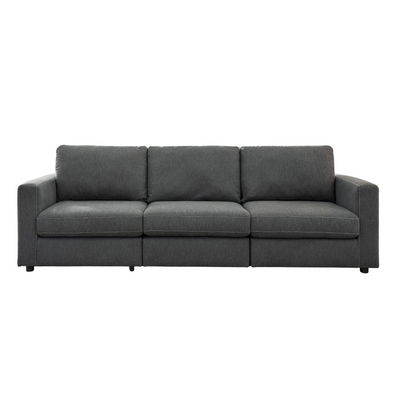 Candela Black/Gray XL Sofa