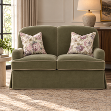 Jasmine Olive Loveseat Skirted 155cm