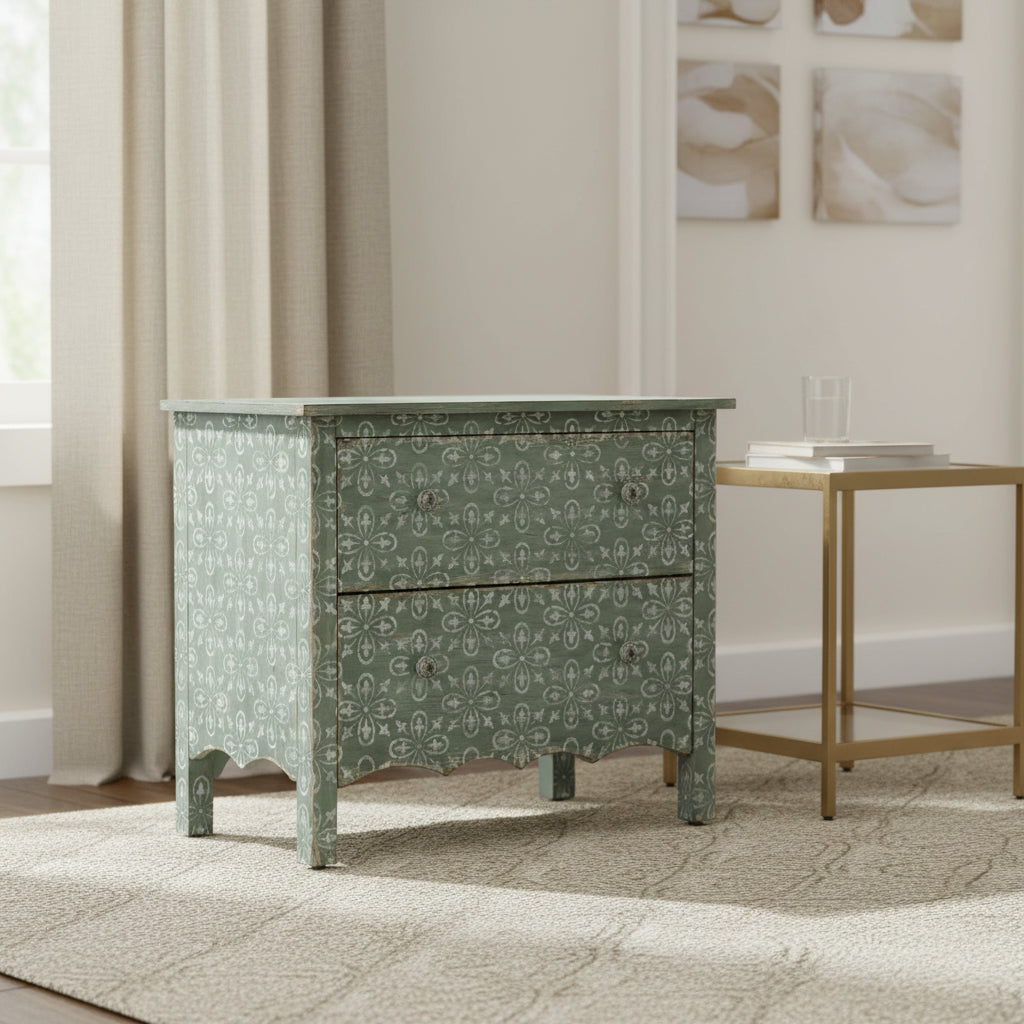 Americana Two-Drawer Nightstand - Al Rugaib Furniture