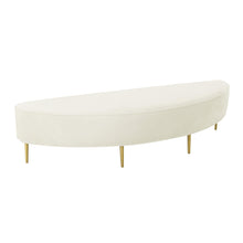 Bianca Cream Velvet Full Bench