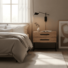 Boulder Metal Base Nightstand