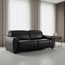 Canyon Luxe Black Leather Motion Power LAF (104cm)