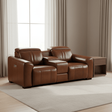 Canyon Luxe Brown Leather Motion Power LAF (84cm)