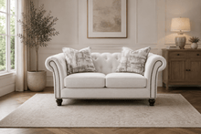 Chesterfield Cream Loveseat