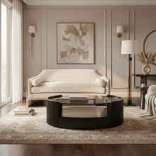 Classic - Love Oval Cocktail Table -Dark Chocolate