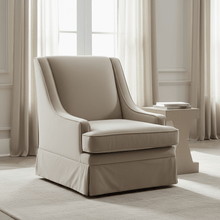 Classy By Noha Albabtain Skirted Beige Arm Chair