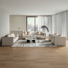 Coastal Comfort Beige Sofa Set