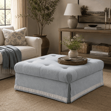 Cottage Calm by Noof Alaboudi Blue Ottoman