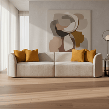 Dana Beige Mustard 4 Seater Sofa (287cm)