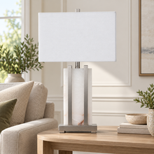 Stark Alabaster Table Lamp in Silver-64.5cm H