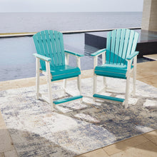 Eisely Outdoor Counter Height Bar Stool (Set of 2)