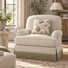 Jasmine Arm Chair Fringe Skirted