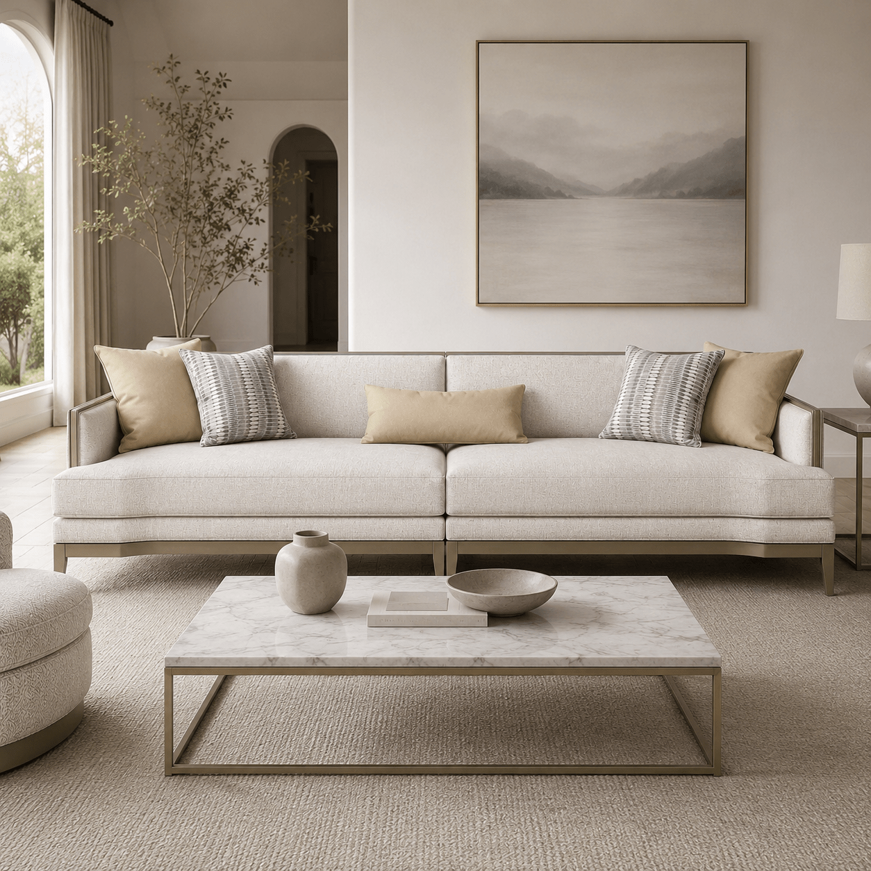 Beige XXL Sofa | Sofas & Loveseats