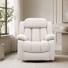 Lena Beige Swivel Recliner with Glider