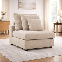 Mirae Hazel Brown Armless Chair