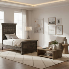 Park Ridge Twin Sleigh Storage Bed in Charcoal