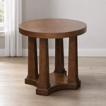 Rustic Plains Round End Table