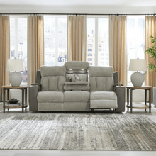 Stately Check PWR REC Sofa with ADJ Headrest