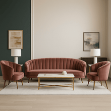 Tovy Lilac Sofa Set