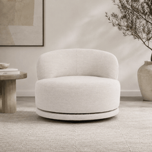 Vienna White Swivel Chair