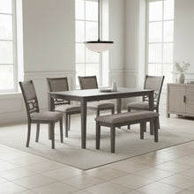 Wrenning Dining Table and 4 Chairs and Bench (Set of 6)