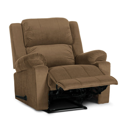 In House Classic Recliner Upholstered Chair with Controllable Back - Light Brown-905138-BE (6613412348000)