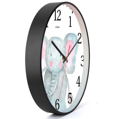 Wall Clock Decorative Cute elephant Battery Operated -LWHSWC30B-C332 (6622842257504)