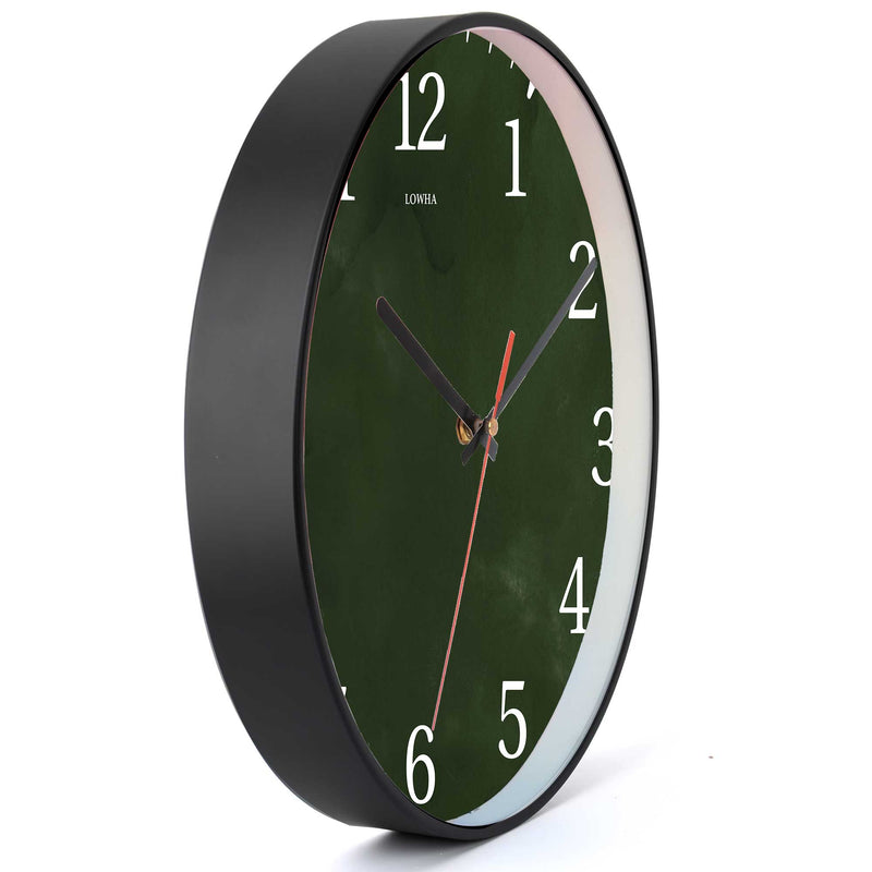 Wall Clock Decorative Dark green Battery Operated -LWHSWC30B-C61 (6622833246304)