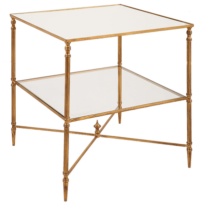 Henzler Gold Square Lamp Table (6639229272160)