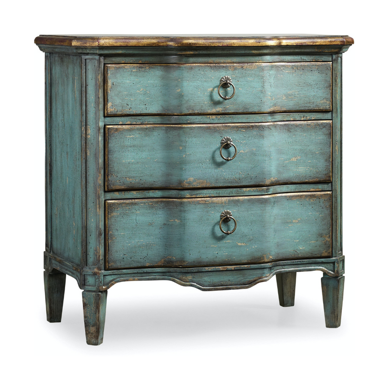 Three Drawer Turquoise Chest (8631523602)