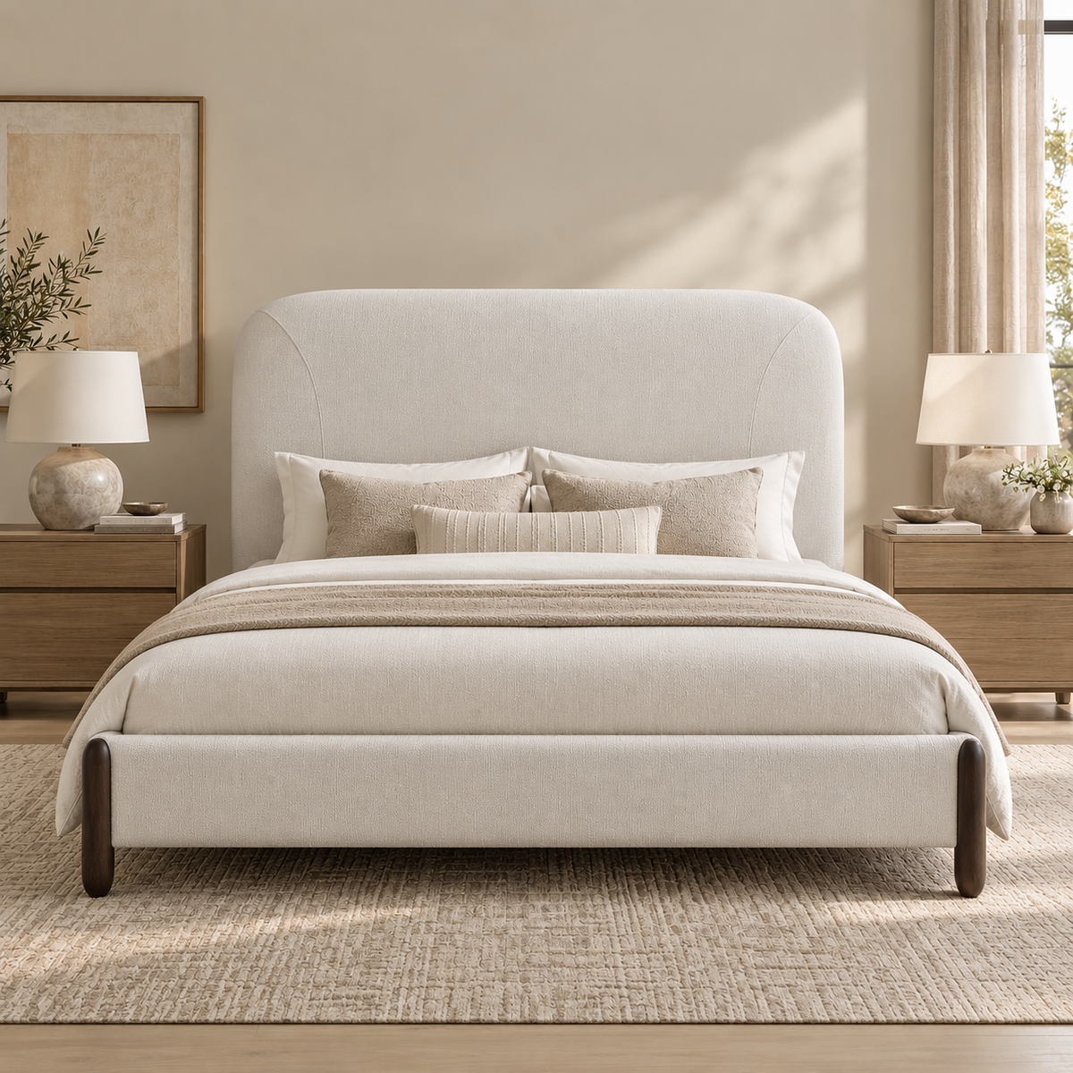 Grace Off White full Size Bed