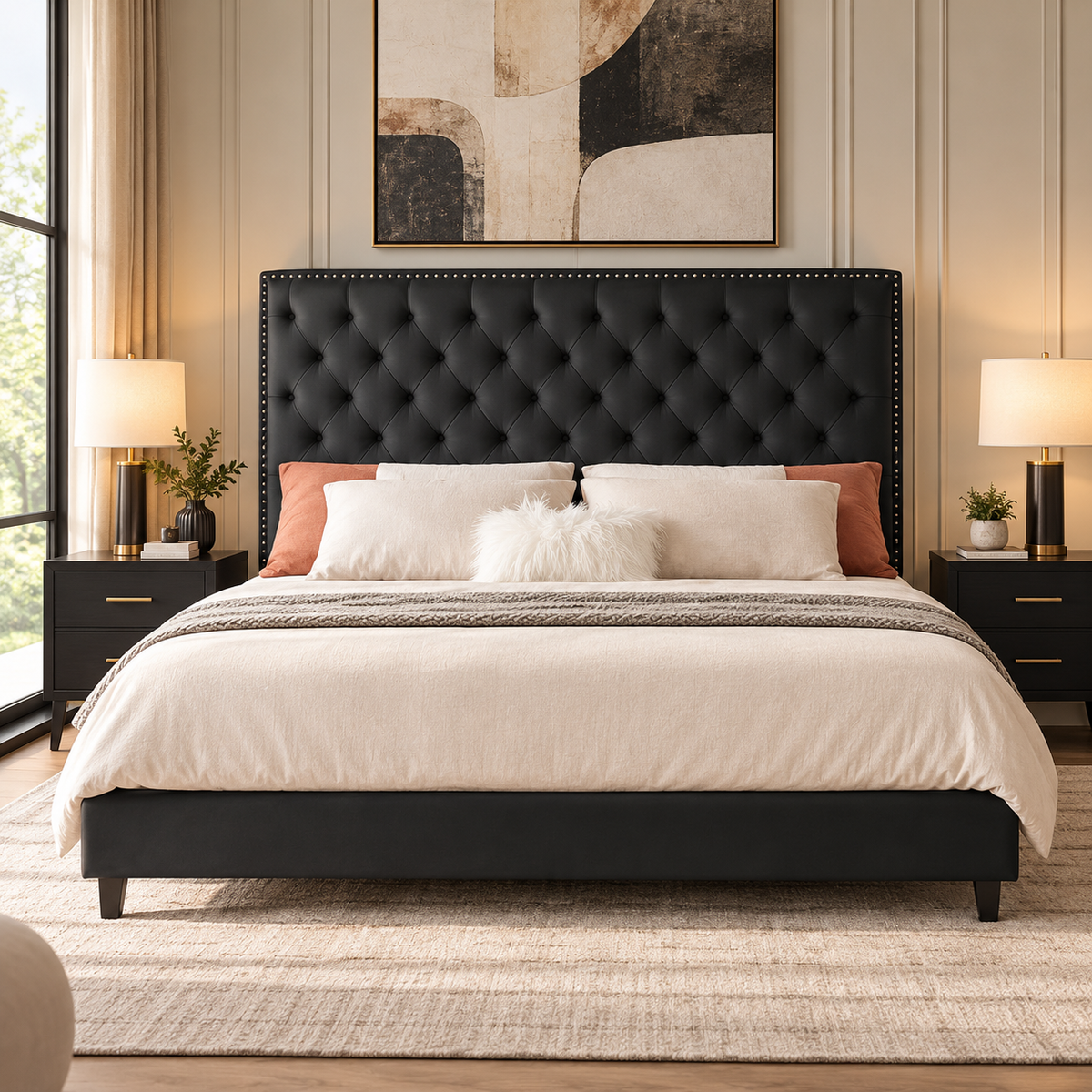 Charcoal Bed - Queen
