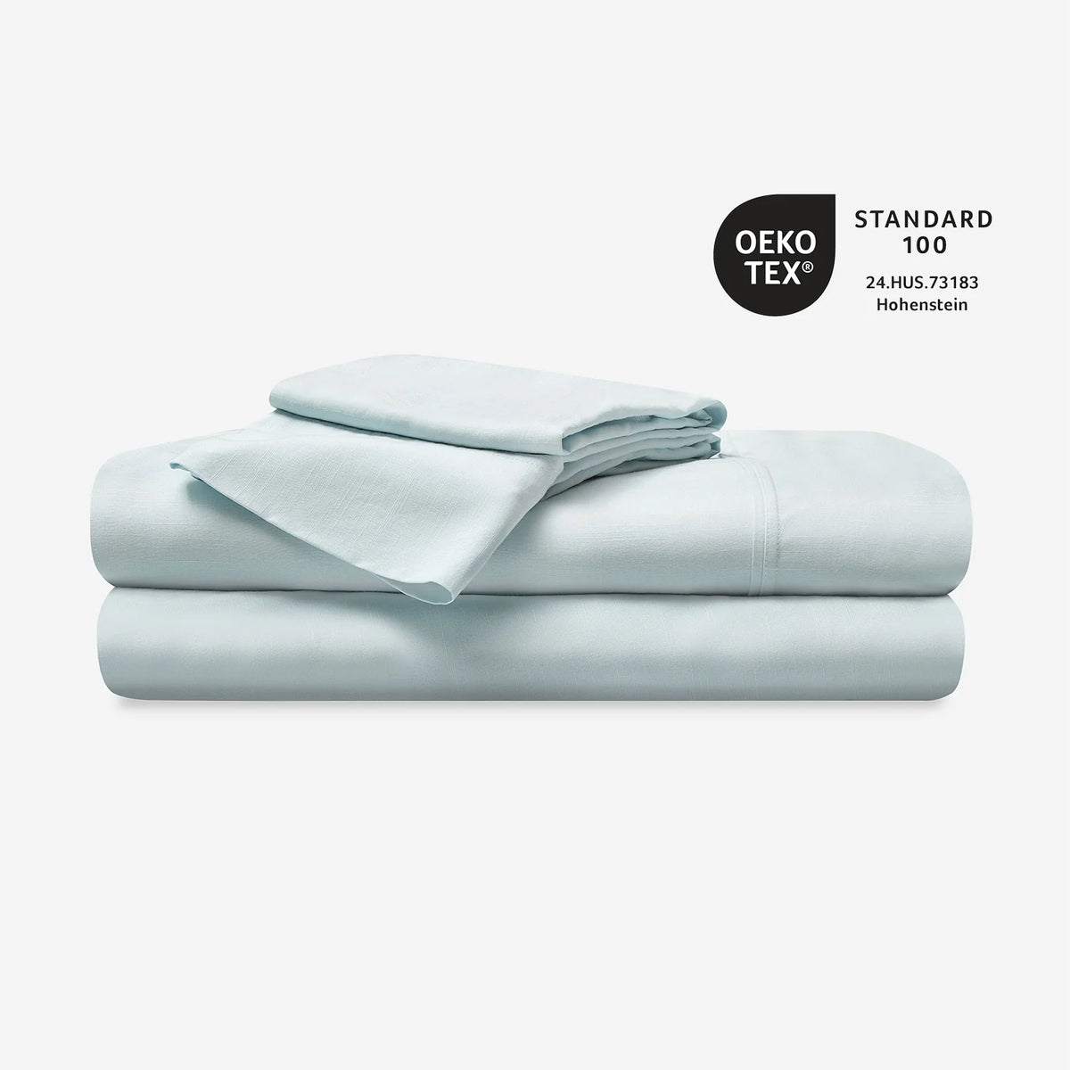 Hyper-Linen Sheet in Misty Blue - Queen