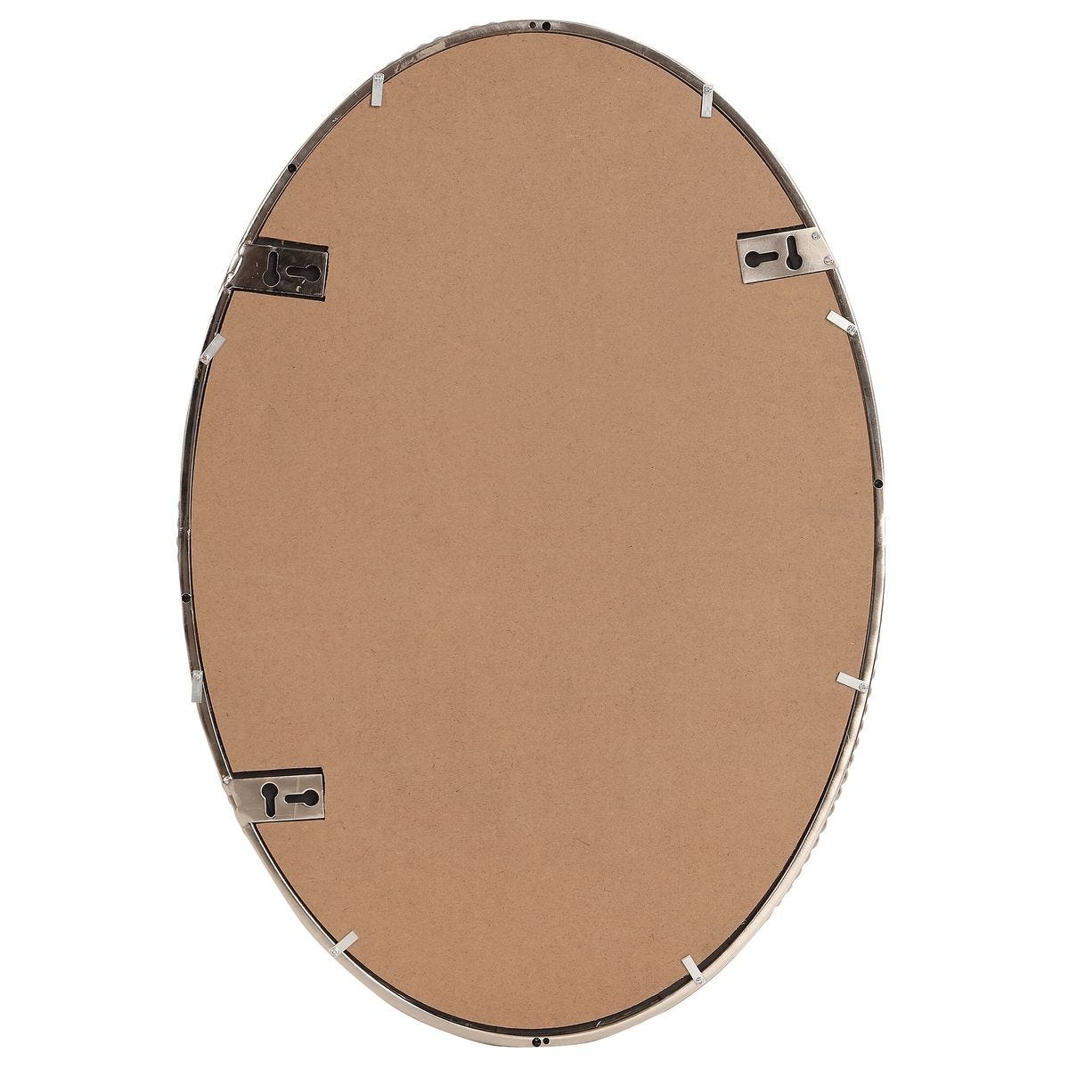 Sherise Oval Mirror, Nickel