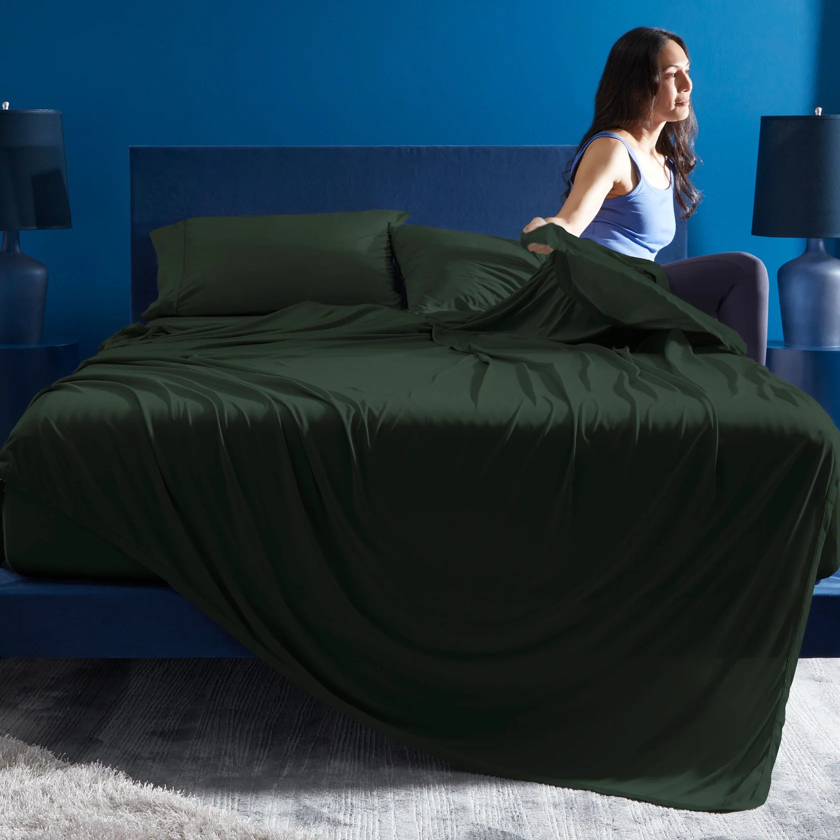 Dri-Tec King Sheet in Forest Green - King