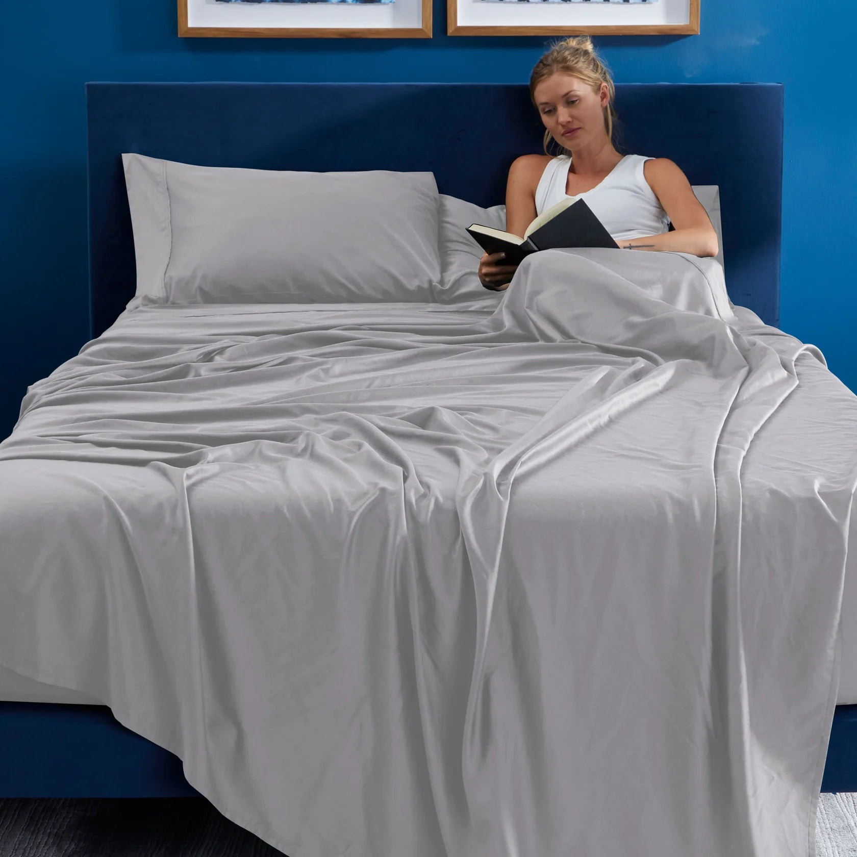 Hyper-Cotton Sheet - Light Grey - King