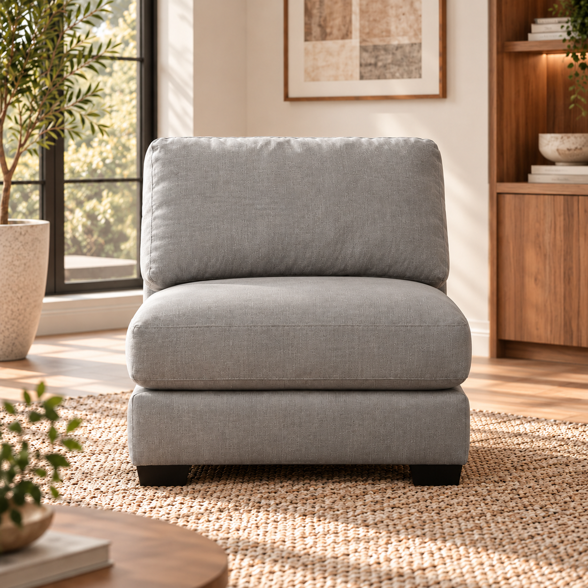 Scott Lead Armless Chair
