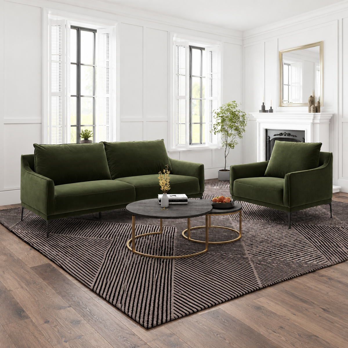 Sintra Green Sofa Set