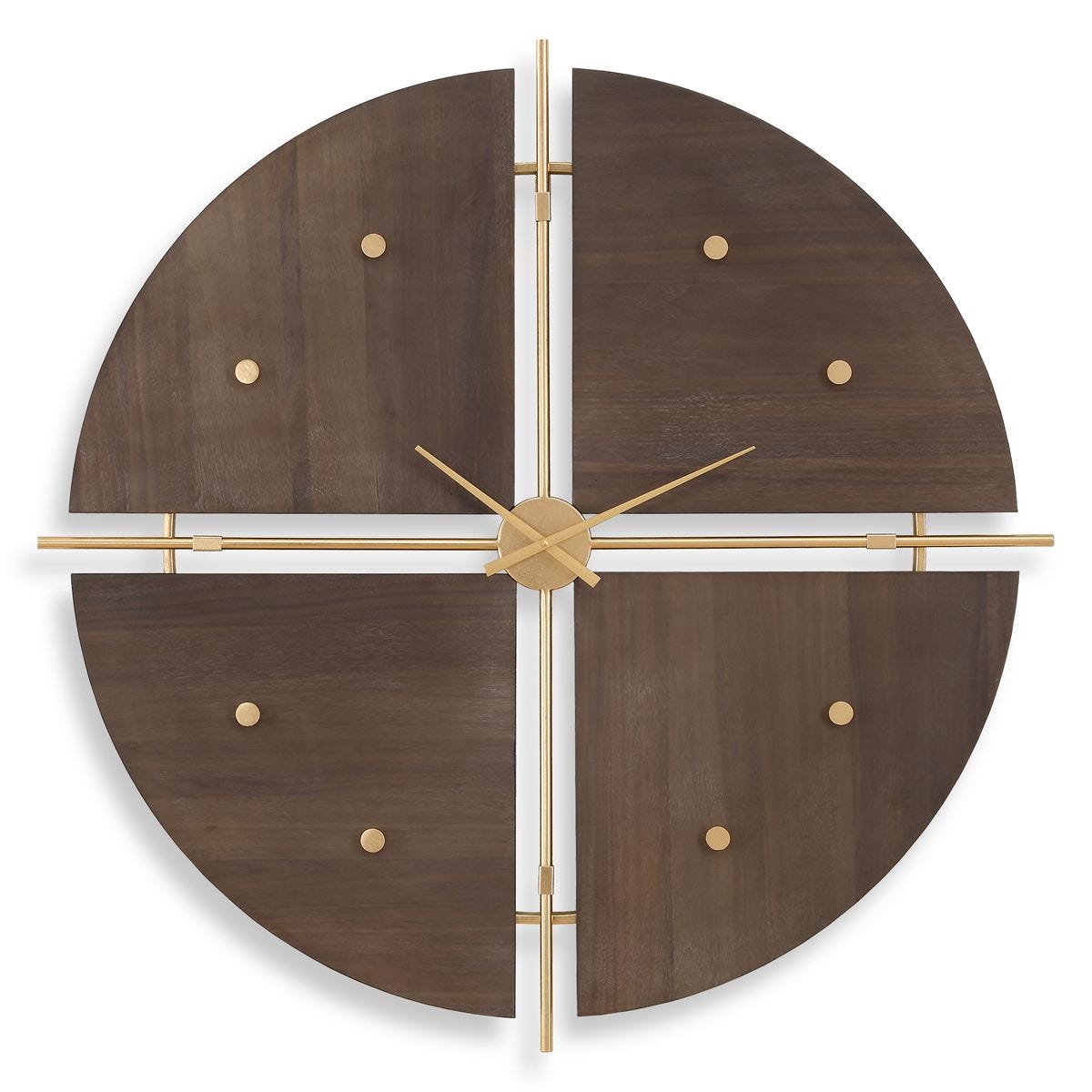 Walnut Elegance Wall Clock