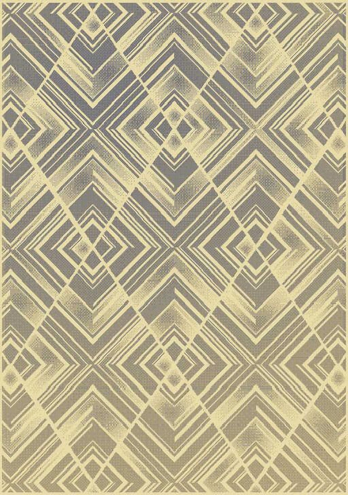 Ferrera Geometric Brown Rug - 200 x 290 cm