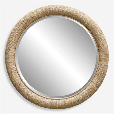 Mariner Round Mirror, Natural
