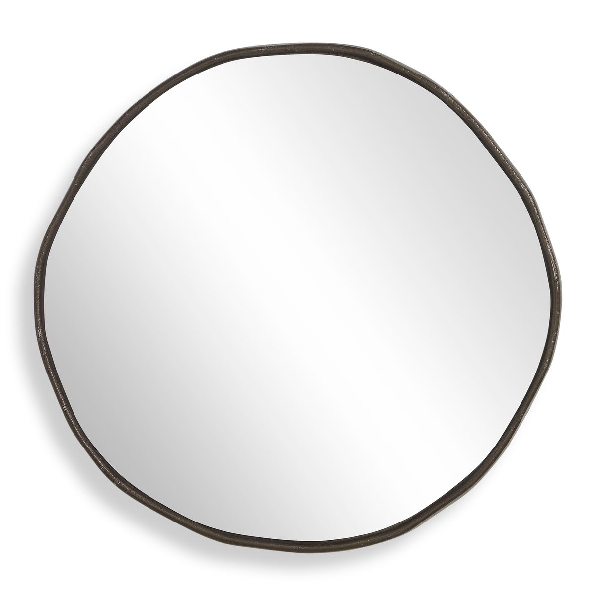 Lowen Round Mirror, Bronze