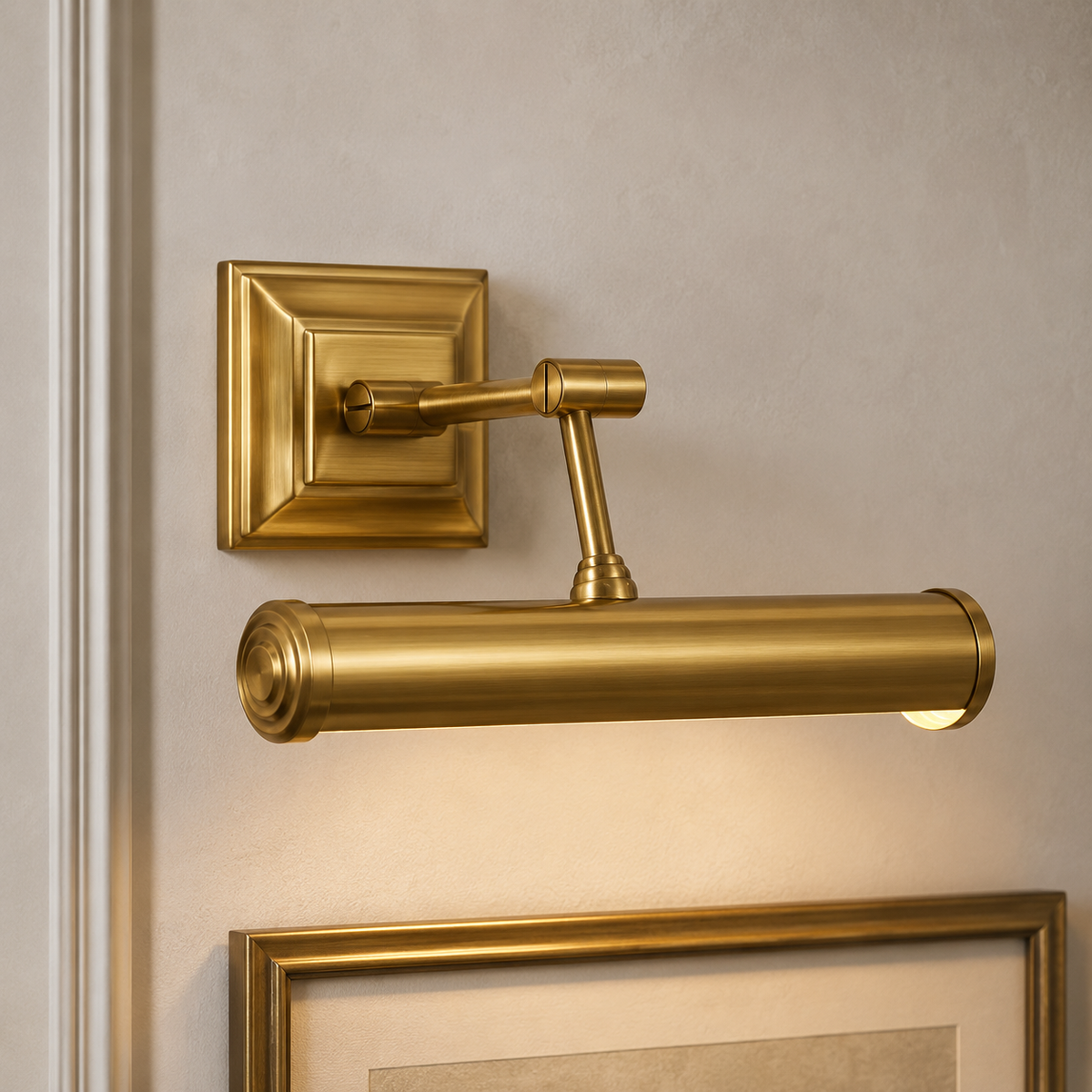 Gallery-Antique-Brass-Wall Lamp - 30cm Height